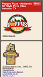 Mobile Screenshot of poppyspizzasa.com